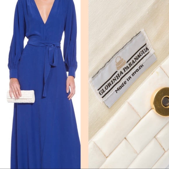 Glorinha Paranagua white bone clutch - Picture 3 of 3